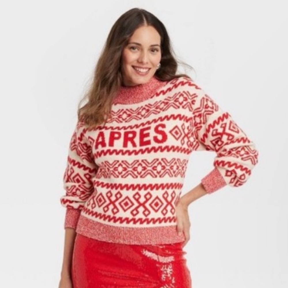 A New Day Apres Red Sweater!